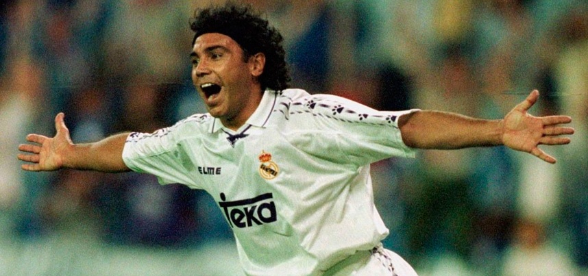 Hugo Sánchez en su etapa con el Real Madrid 