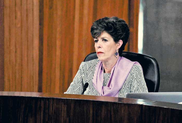 La magistrada presidenta del Tribunal Electoral del Poder Judicial de la Federación.