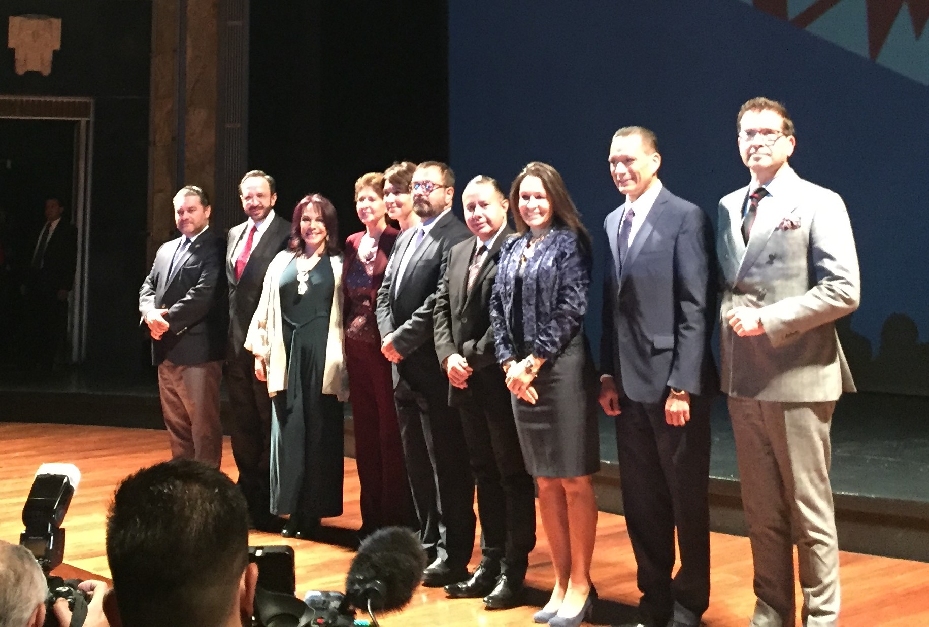 Dieron una conferencia de prensa en Bellas Artes, CdMx.