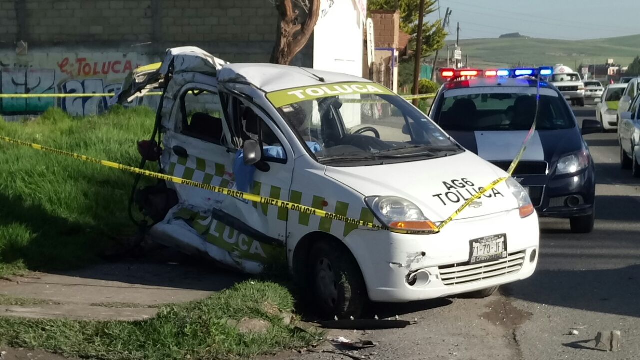 Accidente de un taxi CLV