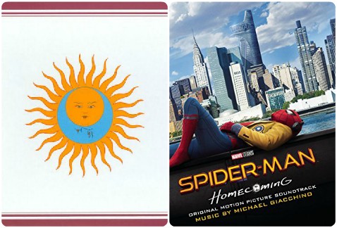 Portadas de 'Larks’ Tongues in Aspic' y 'Spider-Man: Homecoming'.