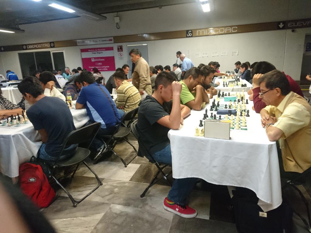 La estación de metro Mixcoac fue sede del Torneo de Ajedrez 