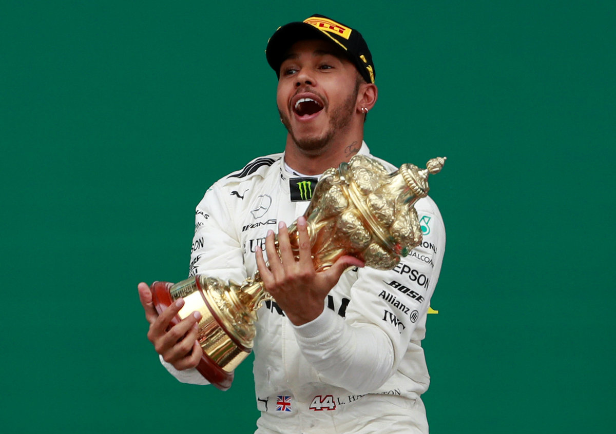 Lewis Hamilton ganó su quinto Gran Premio de Gran Bretaña y el cuarto de manera consecutiva