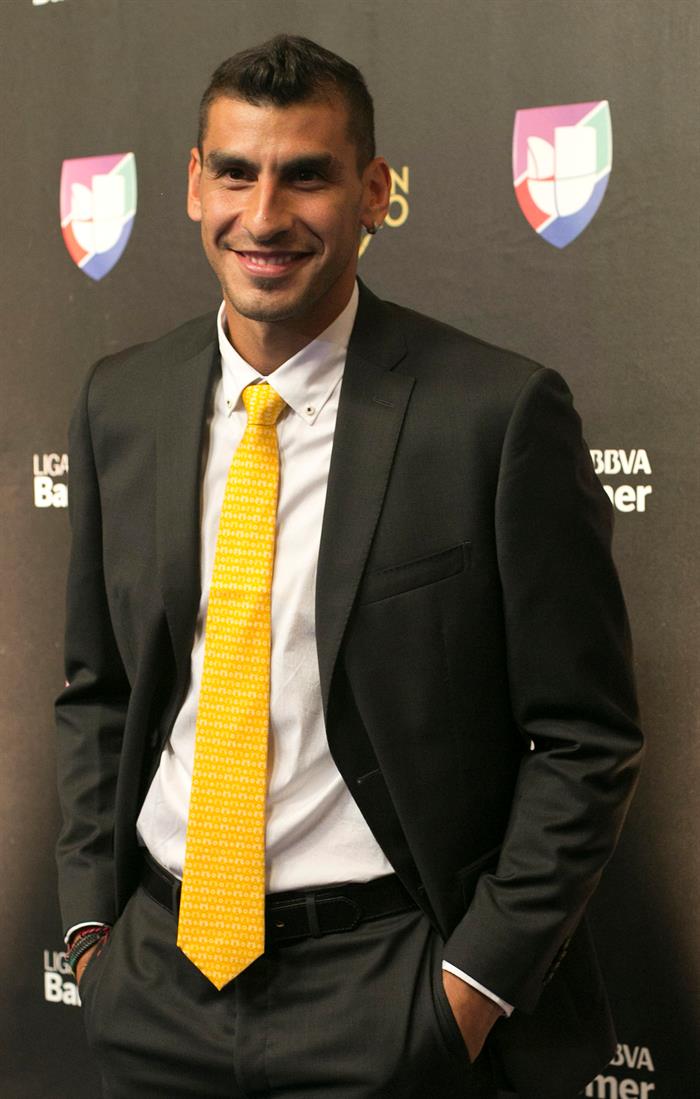 Nahuel Guzmán durante la entrega del Balón de Oro de la Liga MX