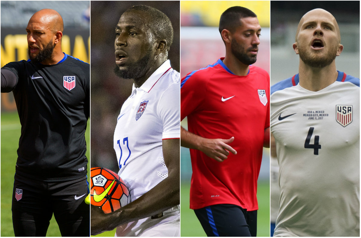 Tim Howard, Jozy Altidore, Clint Dempsey y Michael Bradley
