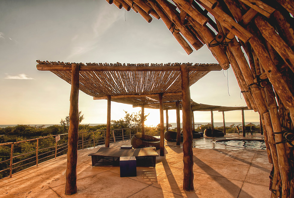 El hotel Xixim en Celestún, Yucatán.