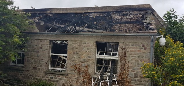 El incendio en el Museo Marítimo de Tatihou fue provocado por un rayo.