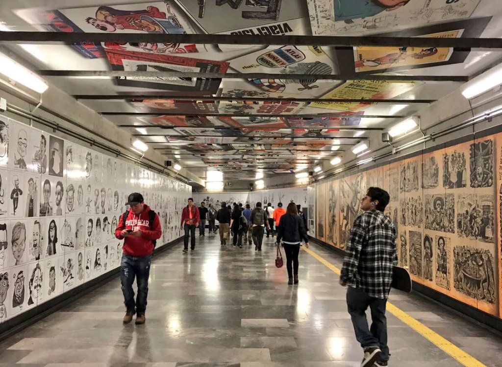 La exposición está en la estación Zapata de la línea 12 del Metro.