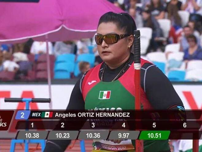 Ángeles Ortíz logra medalla en Mundial de Para-Atletismo