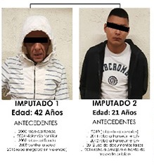 Dos de los presuntos integrantes de 'Los Justicieros' de Santa Julia que fueron detenidos.