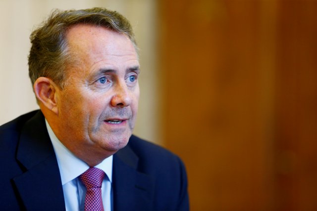 El secretario de Comercio Internacional del gobierno británico, Liam Fox. 
