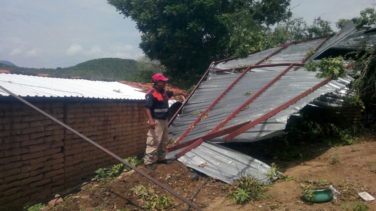 El reporte de daños detalla que en la localidad de Paso de Vaca se contabilizaron un total de 45 viviendas con afectaciones