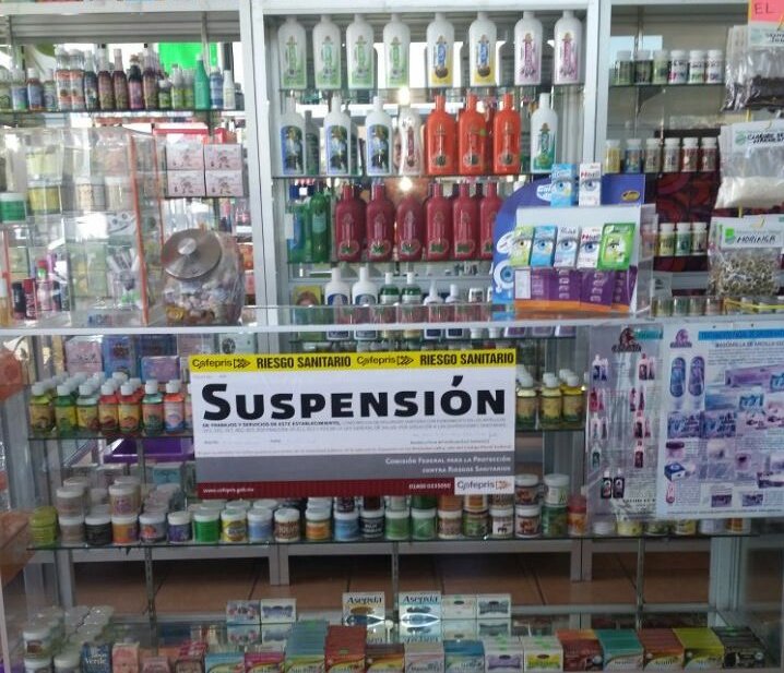 La Cofepris y la Profeco realizaron operativos conjuntos en Aguascalientes, Baja California, Ciudad de México, Estado de México y Nuevo León.