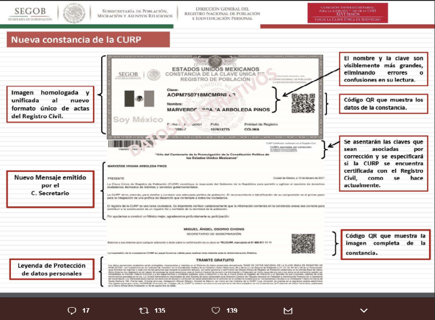 El nuevo formato está disponible en una página que Gobernación compartió en redes sociales.