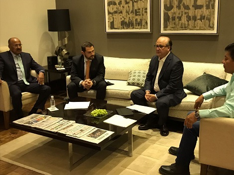 El gobernador de Morelos, Graco Ramírez, acudió hoy a las instalaciones de la Secretaría de Gobernación.