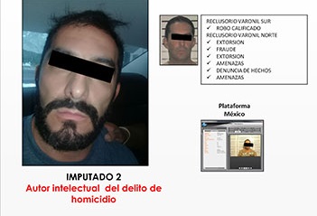 El presunto autor intelectual también fue ingresado al reclusorio Oriente.