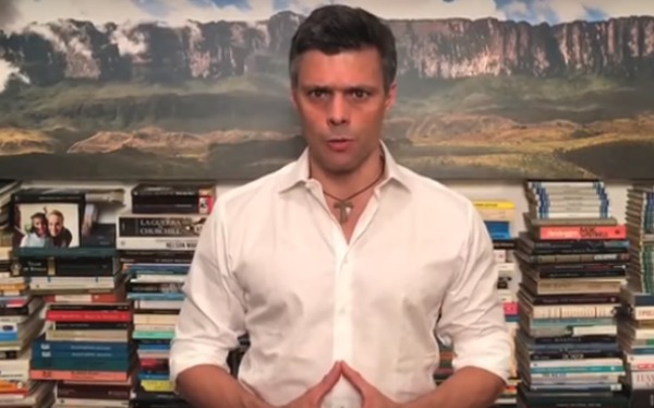 En un video en Twitter, el líder opositor Leopoldo López pidió a los ciudadanos seguir con las protestas de calle.