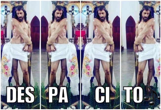 Jesús 'baila' al ritmo de 'Despacito'. 