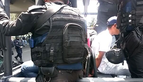 Los detenidos fueron trasladados al Ministerio Público.