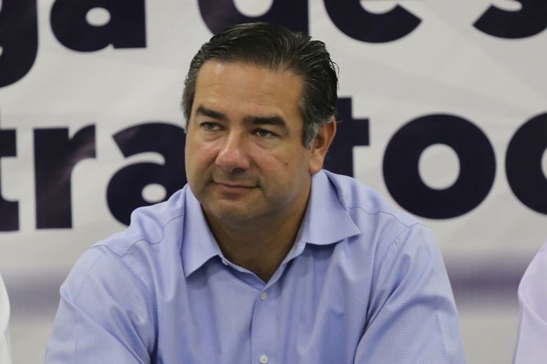 El presidente de la Cámara Nacional de Autotransporte de Carga (Canacar), Rogelio Montemayor.