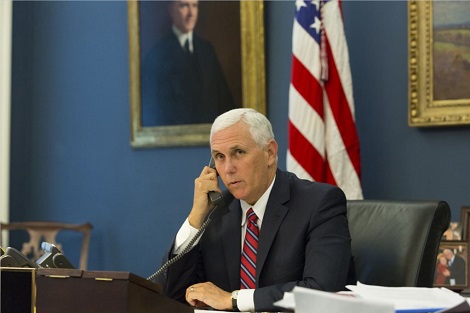 El vicepresidente de Estados Unidos reiteró el apoyo de su país al pueblo venezolano.