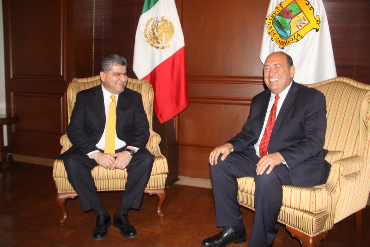 En Coahuila, el mandatario Estatal, Rubén Moreira y el gobernador electo, Miguel Riquelme, inciaron el proceso de transición.