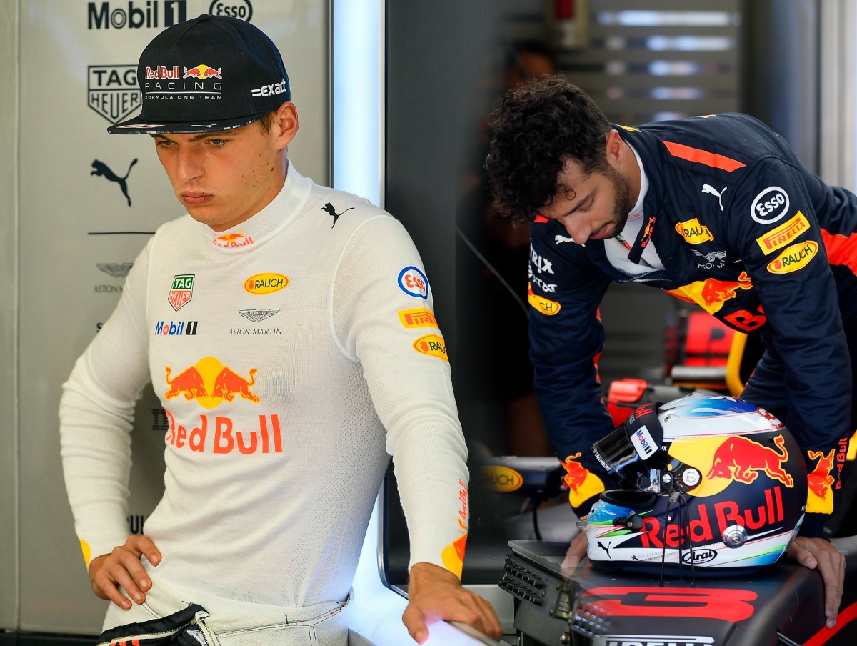 Max Verstappen y Daniel Ricciardo