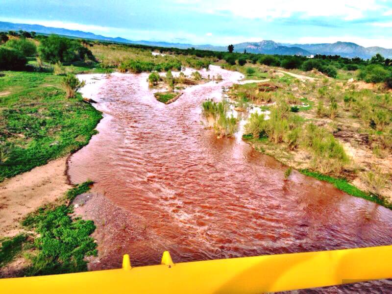 El río Sonora aún presenta residuos de conaminación.