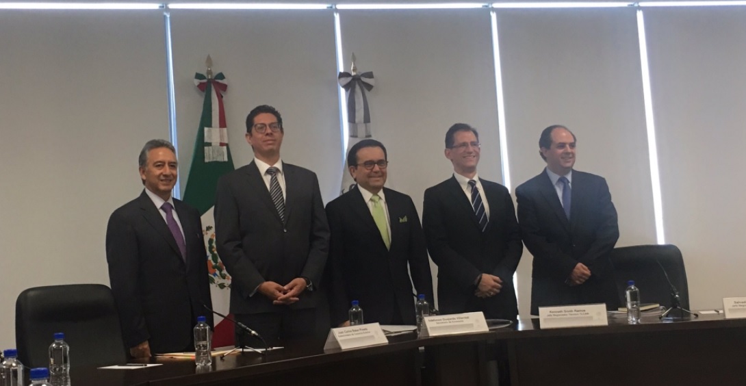 El equipo negociador de México para la modernización del TLCAN. 