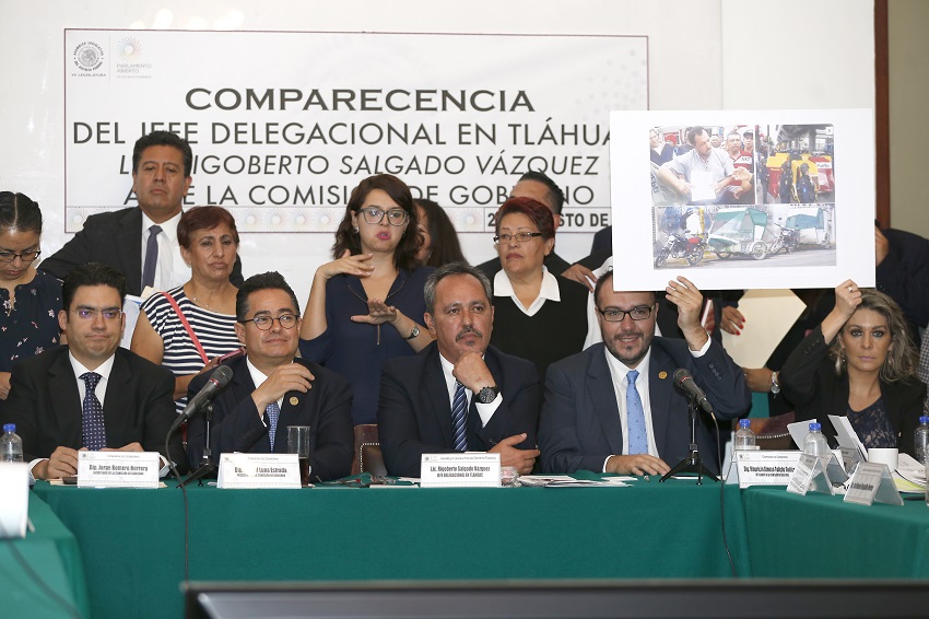 El presidente de la mesa directiva, Mauricio Toledo, acusó que familiares de El Ojos e integrantes del llamado cártel de Tláhuac fueron contratados y 