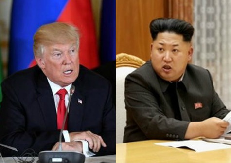 El presidente de EU, Donald Trump y su homólogo norcoreano, Kim Jong-un.