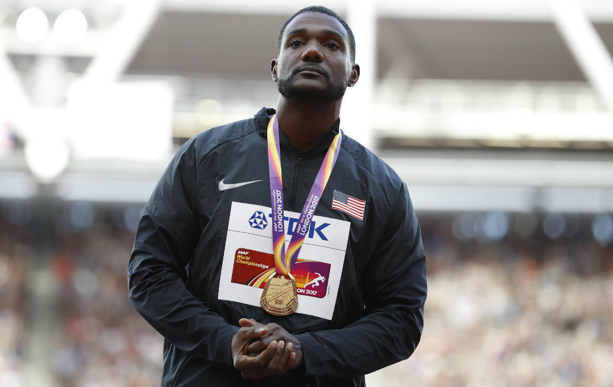 Justin Gatlin, campeón mundial de 100 metros
