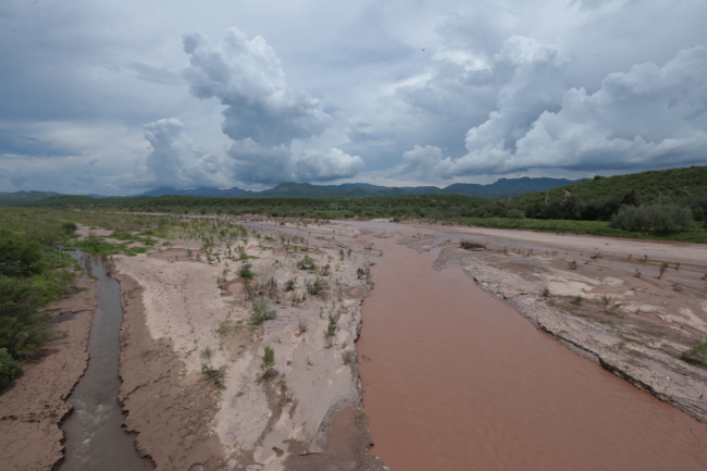 El Río Sonora a su paso por la comunidad de Sinoquipe, después de tres años del desastre ambiental ocasionado por Grupo México en la zona. 