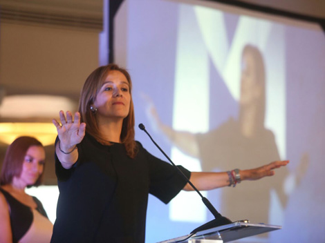 Margarita Zavala, aspirante panista a la presidencia de la República. 