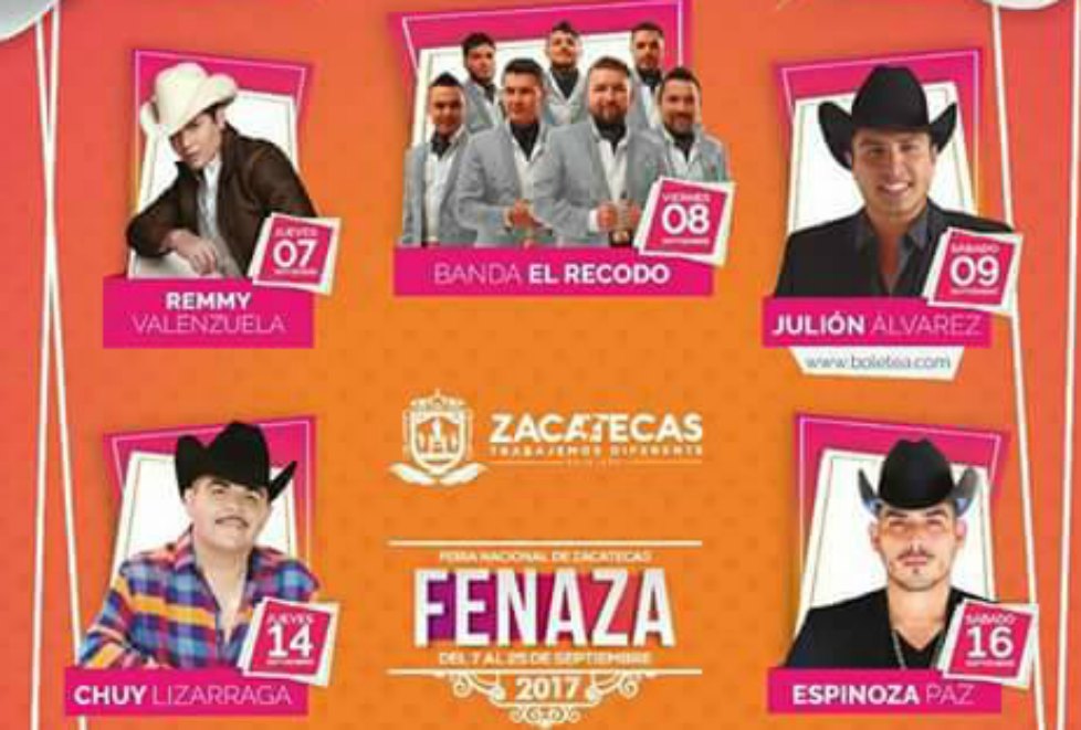 Parte del cartel del Palenque. 