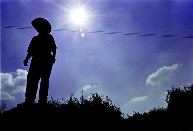 Un campesino abandona sus milpas para ralizar los preparativos de año nuevo.
