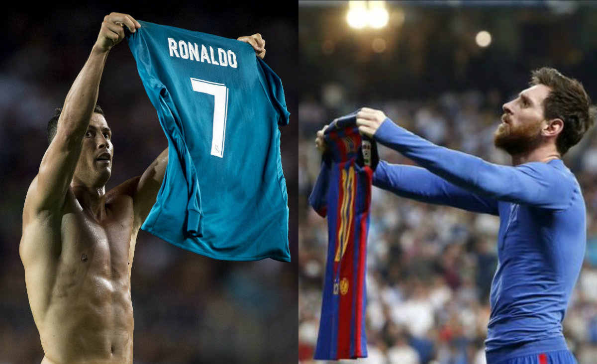 Cristiano imita festejo de Messi 