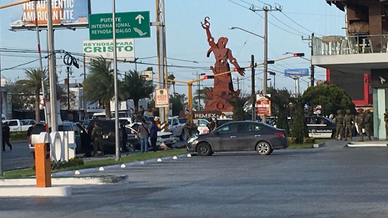 Enfrenamiento en Reynosa, Tamaulipas.