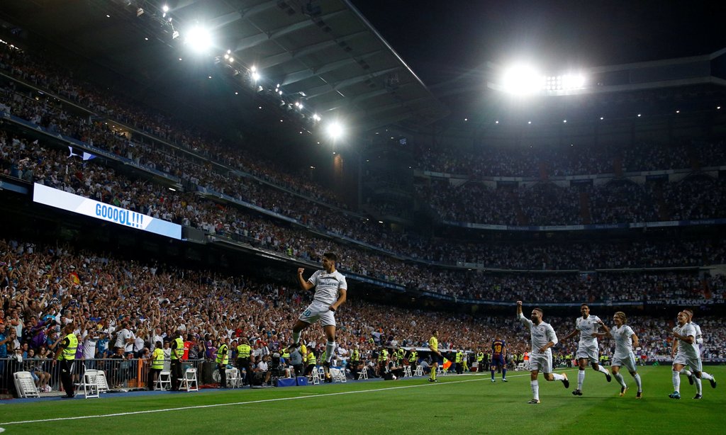 Marco Asensio anotó el primer gol del Real Madrid en el juego de vuelta de la Supercopa de España