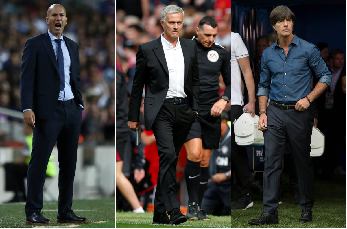 Zinedine Zidane, Jose Mourinho y Joachim Löw
