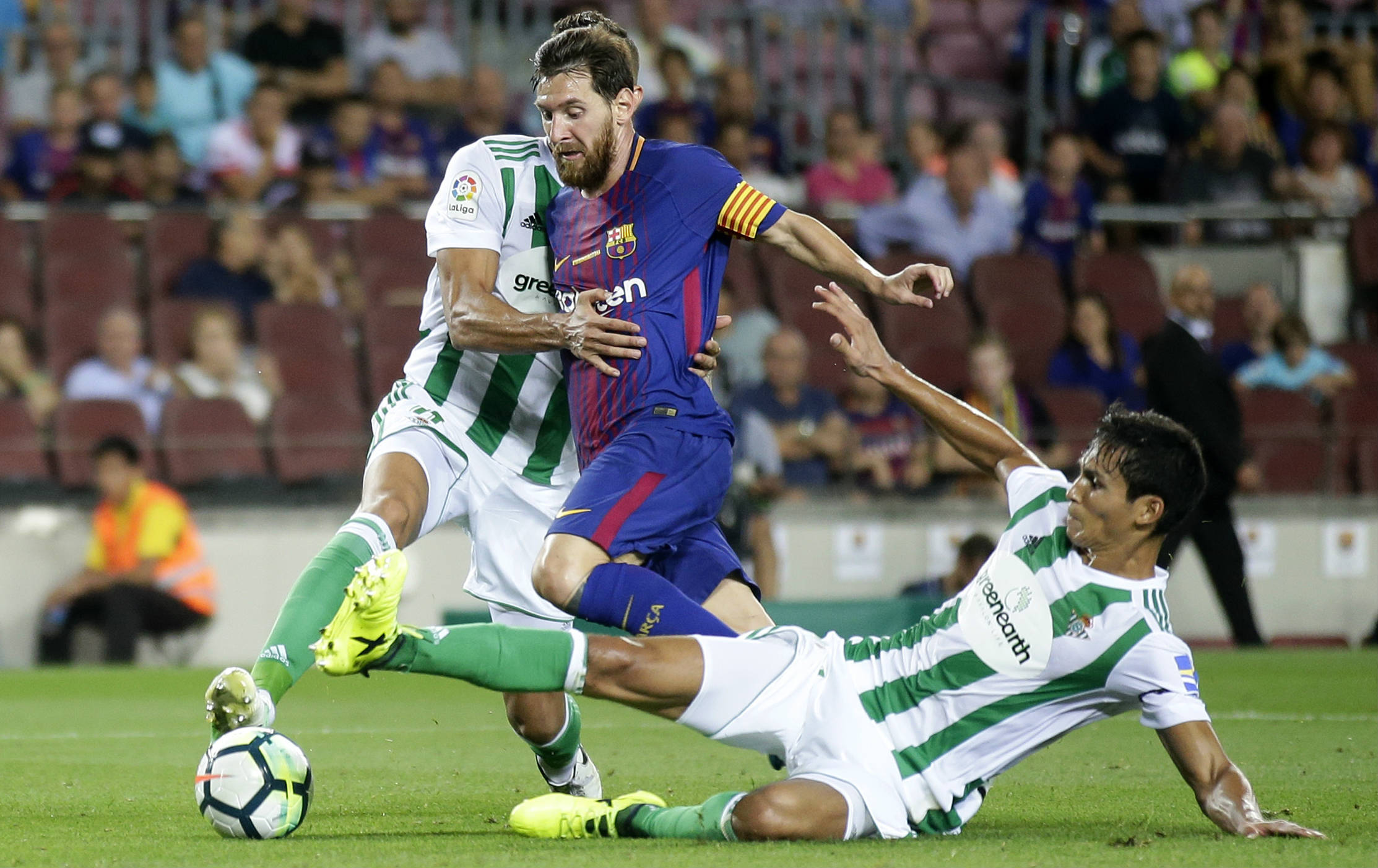 Messi en el partido contra Betis