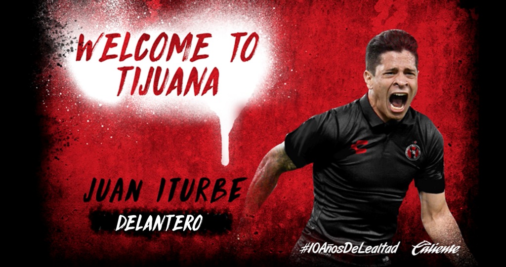Juan Iturbe, jugador de Xolos de Tijuana 
