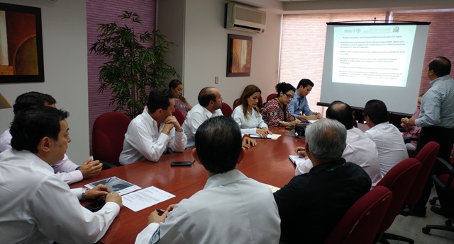 Reunión del Consejo de Protección Civil de la Delegación Tamaulipas del IMSS.