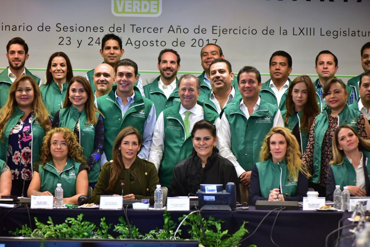 El secretario de Hacienda, José Antonio Meade, en la reunión plenaria del Partido Verde.