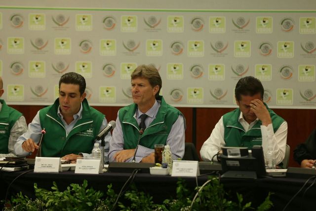 El secretario de Turismo, Enrique de la Madrid participó en la reunión plenaria del PVEM. 