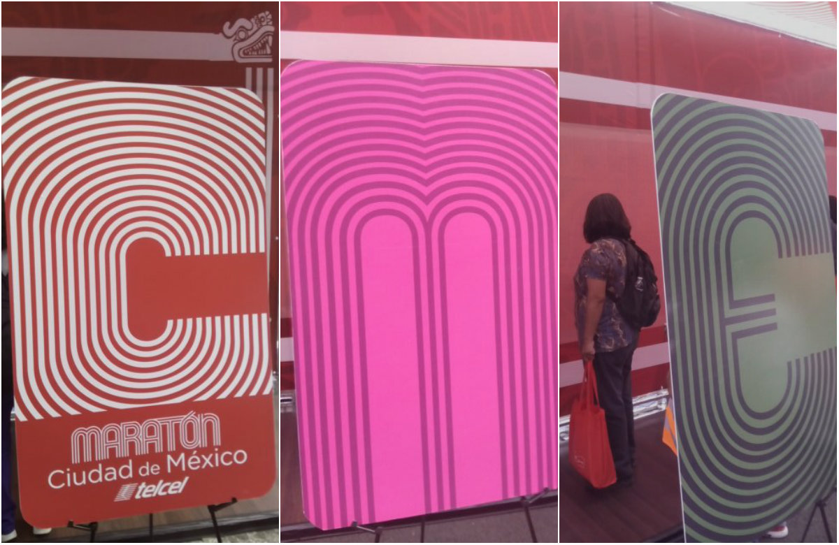 Tarjetas conmemorativas del Maratón Cuidad de México para el Metrobús 