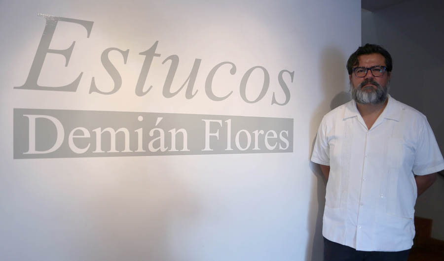 Demián Flores abrió la exposición 'Estucos' en la Galería de Arte Contemporáneo del TIM.