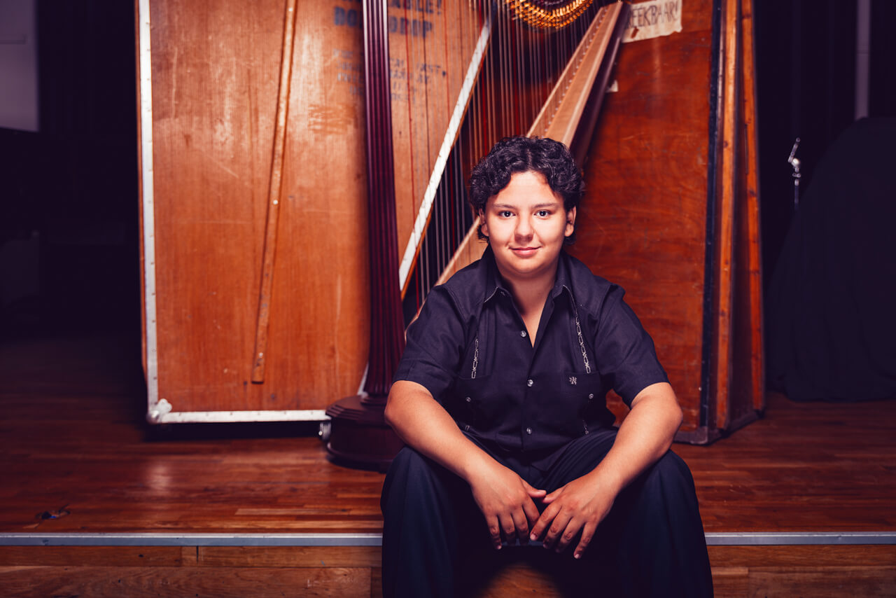 Emmanuel Padilla, arpista mexicano.