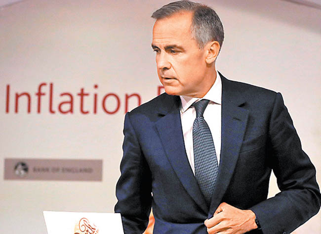 Mark Carney, gobernador del Banco de Inglaterra. 