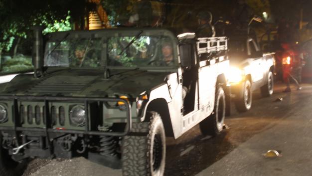 Los efectivos de la Séptima Zona Militar revisaron sectores de manera preventiva.